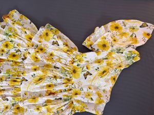 One shoulder Sunflower Dress