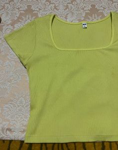 Cute Yellow Cropped Top