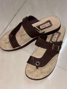 Comfortable Brown Flat Sandals