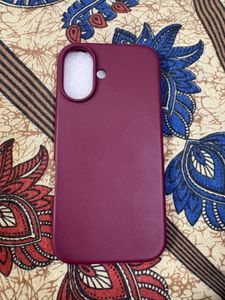 Burgundy iphone 16 case
