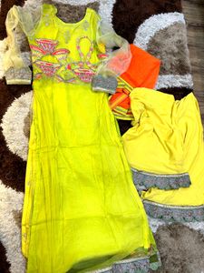party wear kurta Plazo set