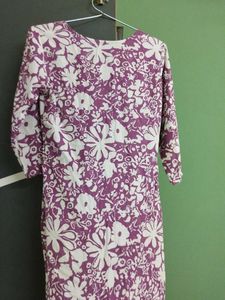 Purple Floral Print Kurta
