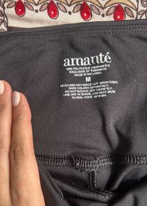 Black Cropped Athleisure Leggings