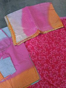 Vibrant Pink Floral Print lehenga suit