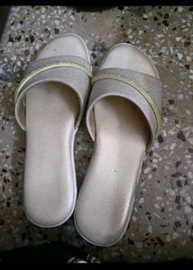New Party Wear Golden Wedges In 39 Numb For Women