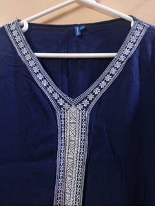 Royal Blue Designer Kaftan Top