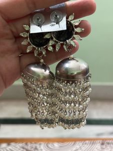 Oxidized Dangle Earrings - set of 4 earri