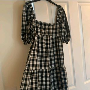 Gingham Print Dress