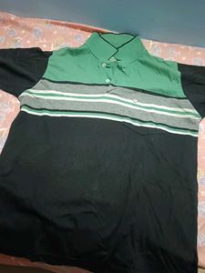 Men's Striped Polo T-Shirt