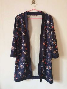 Midnight Bloom Kimono Jacket