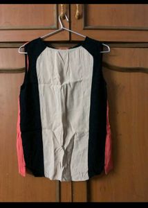 Zara Color Block Sleeveless Top