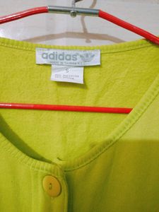 Vintage Adidas Button-Up Sweatshirt