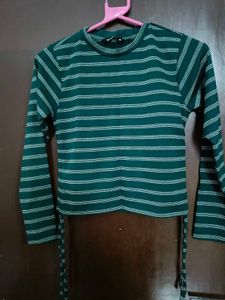 Striped Long Sleeve Top