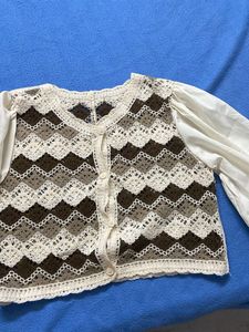Crochet Knit Cardigan