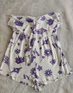 Floral Strapless Playsuit