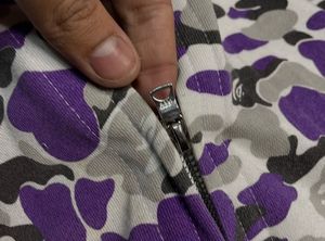 BAPE Purple Camo Shark Full Zip Hoodie