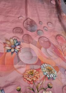 Peach Floral Kurta Set