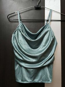 Satin Cowl Neck Camisole Top