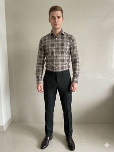 Men's Checked Long Sleeve Shirt