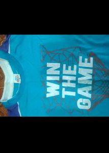 Blue T-Shirt "Win The Game"