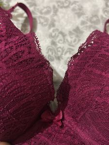 Enamor Lace Trimmed Bra