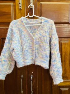 Pastel Cropped Cardigan
