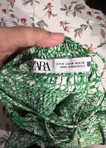 zara printed corsetry inspired Dress
