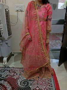 Beautiful Pink Embroidered Lehenga Choli