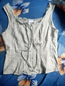 Vintage Style Sleeveless Top