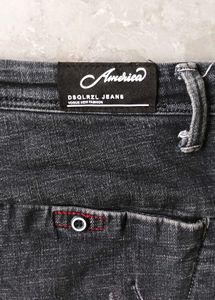 Men's Distressed Charcoal grey Jeans