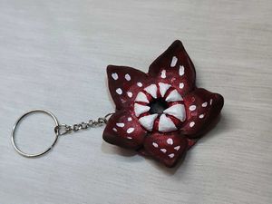Stranger Flower Handmade Keychain