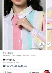 Pepe Pastel Striped Button-Up Shirt