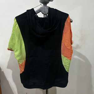 Stylish Colorblock Hoodie Top