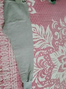 87.Comfortable Grey Thermal Bottoms