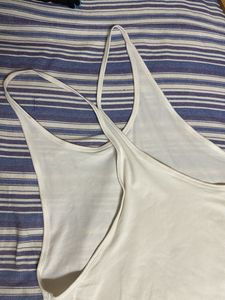 Under Armour White Athletic Tank Top