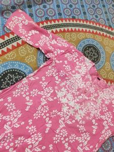 2 combo Pink Floral Print Kurta