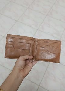 Brown Faux Leather Bi-fold Wallet