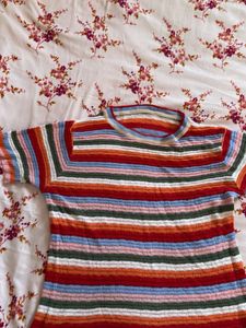 Striped Short Sleeve T-Shirt