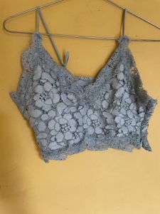 H&amp;M Lace Bralette Crop Top