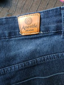 Trendy High-Waist Cargo Denim Jeans | Wide-Leg Fit