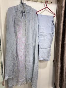 Midnight grey Elegant Women's Kurta Set