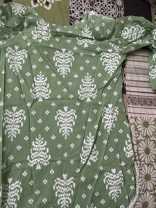 Green Printed Kurta