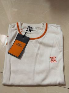 Hermes White Knitted T-Shirt