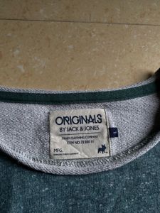 Men's Teal Heathered Long Sleeve Sweater