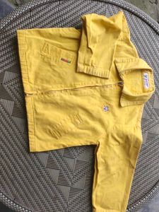 Vibrant Yellow Zip-Up Jacket