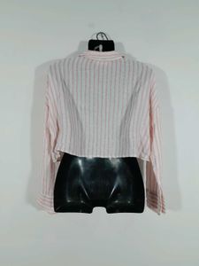 Multi Color Striped Crop Top Women's