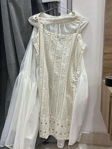 white kurta set suit