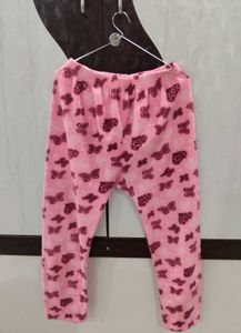 Girl's Pink Dog Print Lounge Pants