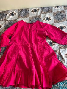Tiered V-Neck Mini Dress