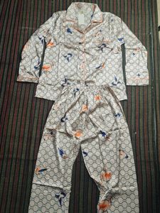 Chic Flamingo Print Pajama Set
